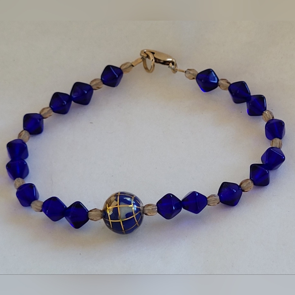 Blue Globe Bracelet